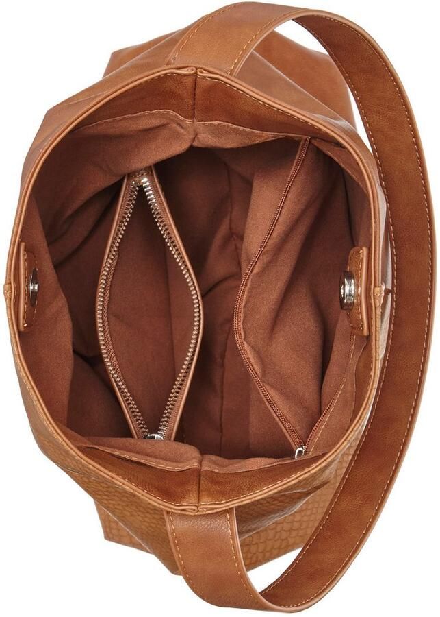 Vivance Shopper Schoudertas met klein binnenvak handtas damestas vegan (2-delig)