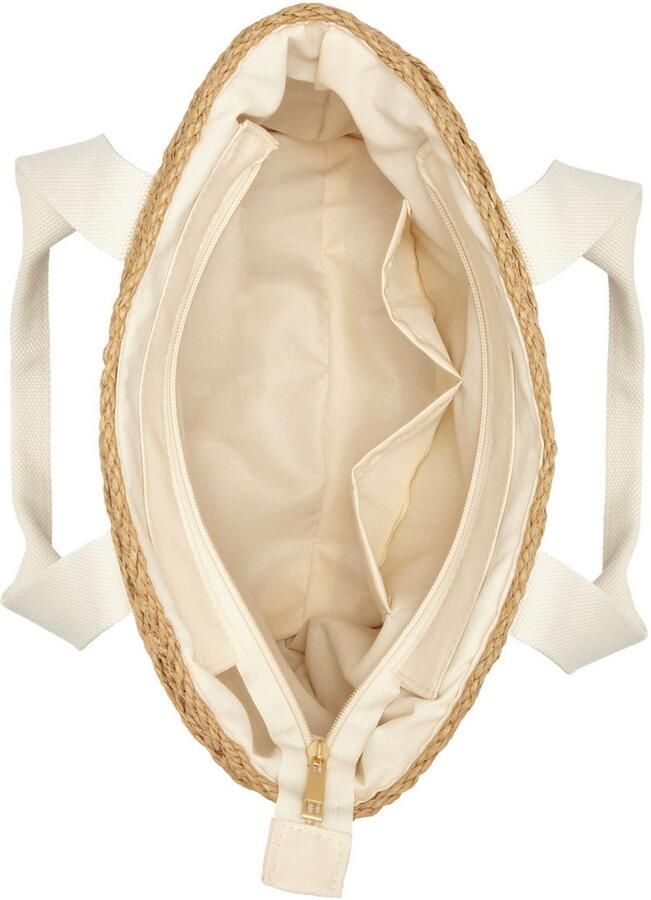 Vivance Shopper Strandtas Schoudertas mandtas draagtas bamboe-look VEGAN - Foto 2