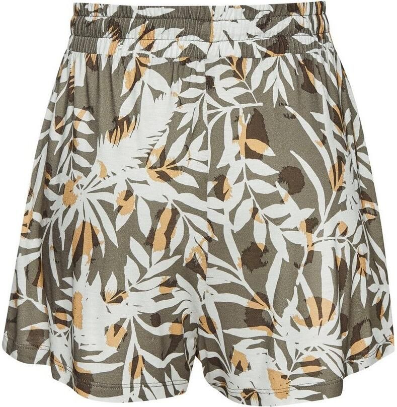 Vivance Short met alloverprint van viscose-jersey korte broek met zakken