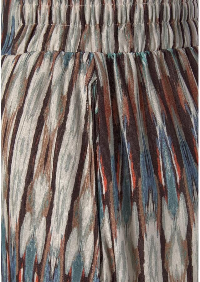 Vivance Short met etnische print korte broek met elastiek zomerse strandshorts - Foto 3