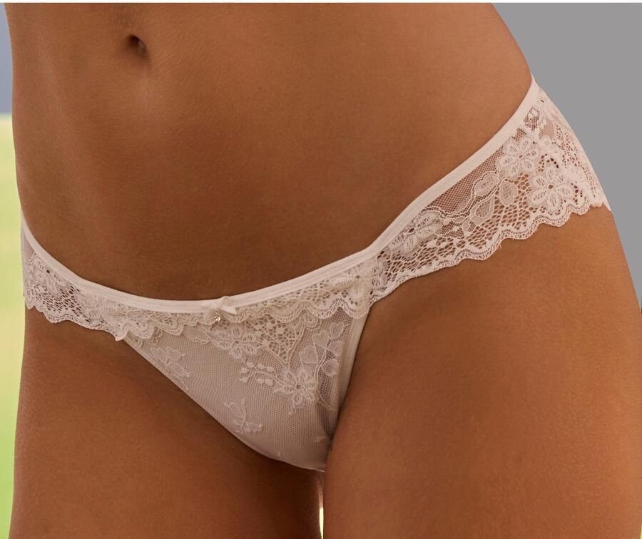 Vivance Slip Julia van delicate jacquard-kant met edel accessoire - Foto 5