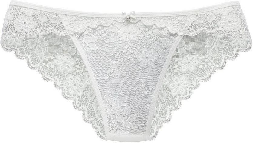 Vivance Slip Julia van delicate jacquard-kant met edel accessoire - Foto 4