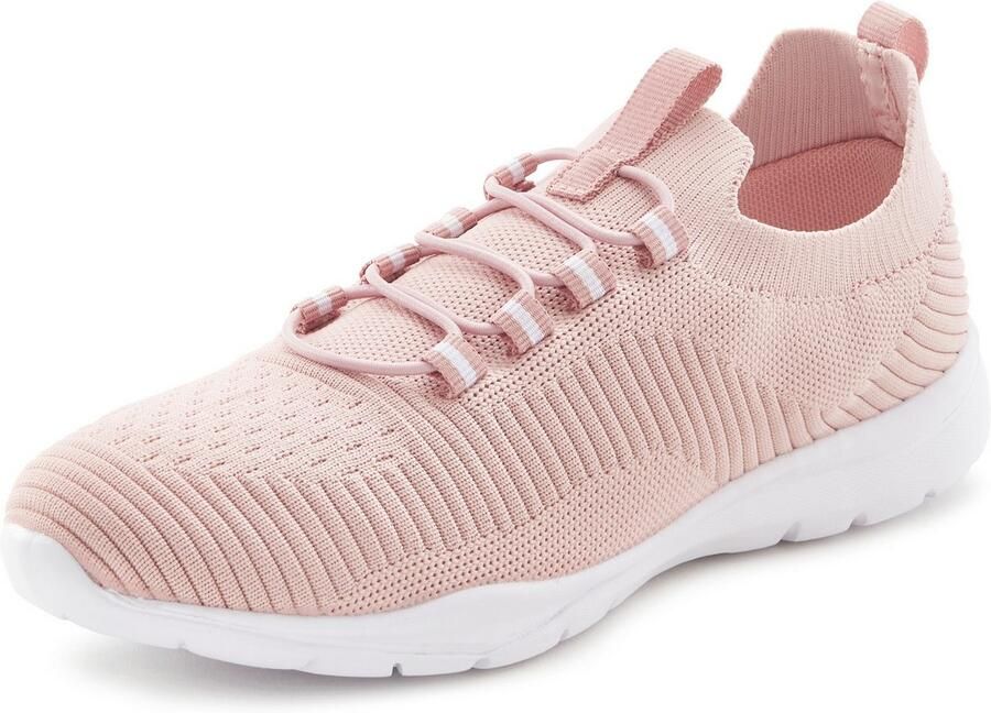 Vivance Sneakers Vrijetijdsschoen lage schoen superlicht om in te stappen met elastische veters vegan - Foto 3