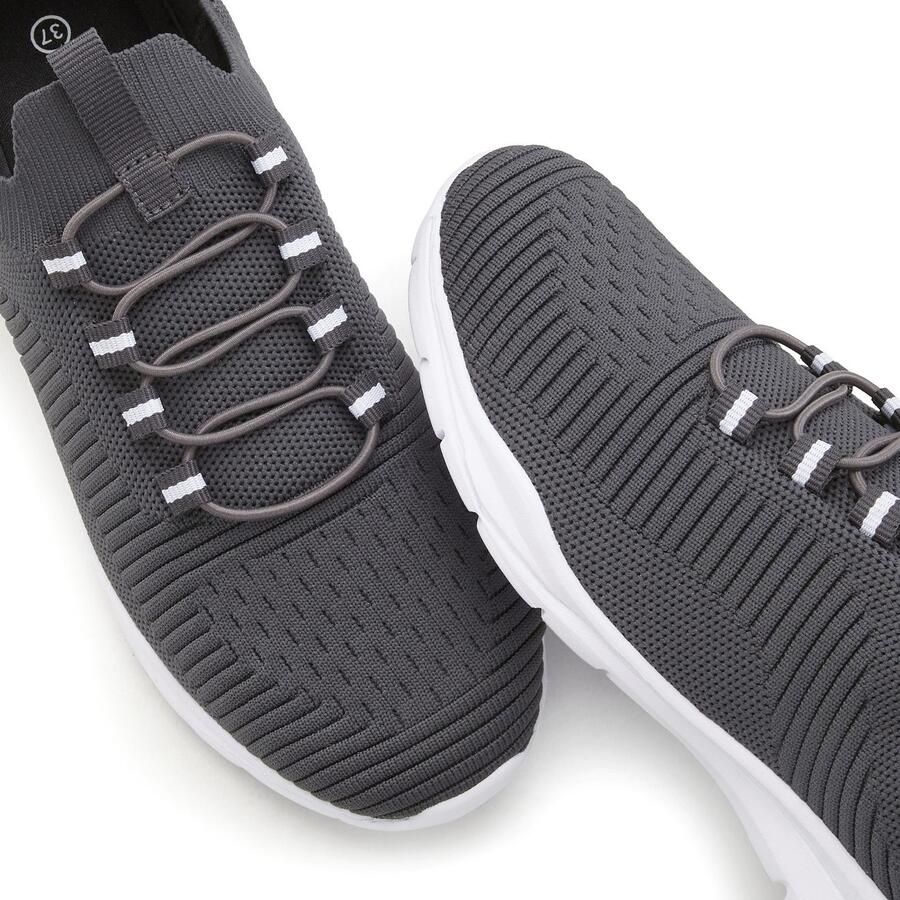Vivance Sneakers Vrijetijdsschoen lage schoen superlicht om in te stappen met elastische veters vegan