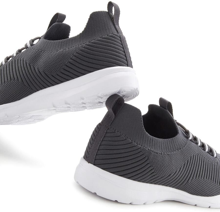 Vivance Sneakers Vrijetijdsschoen lage schoen superlicht om in te stappen met elastische veters vegan - Foto 2