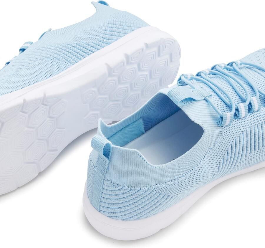 Vivance Sneakers Vrijetijdsschoen lage schoen superlicht om in te stappen met elastische veters vegan - Foto 2