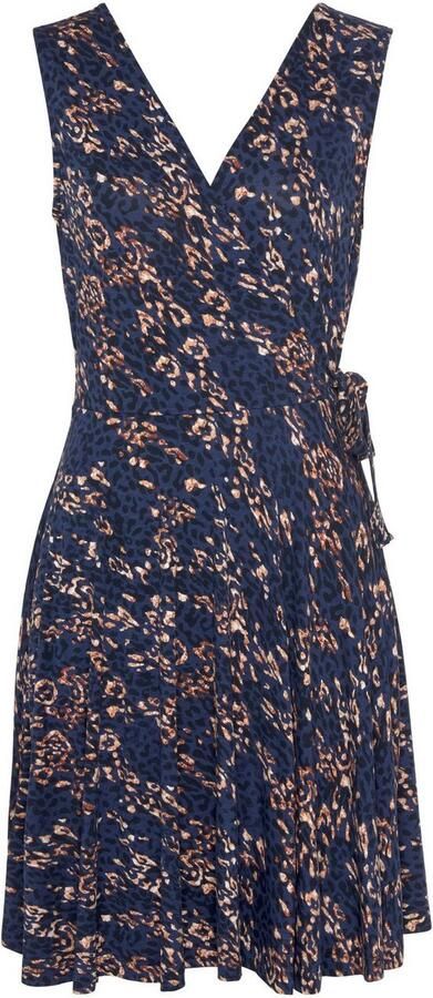 Vivance Strandjurk met alloverprint en strikband wikkeljurk zomerjurk - Foto 4