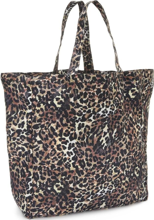 Vivance Strandtas Shopper XXL strandtas zomertas in modieuze leeuw-look VEGAN - Foto 5