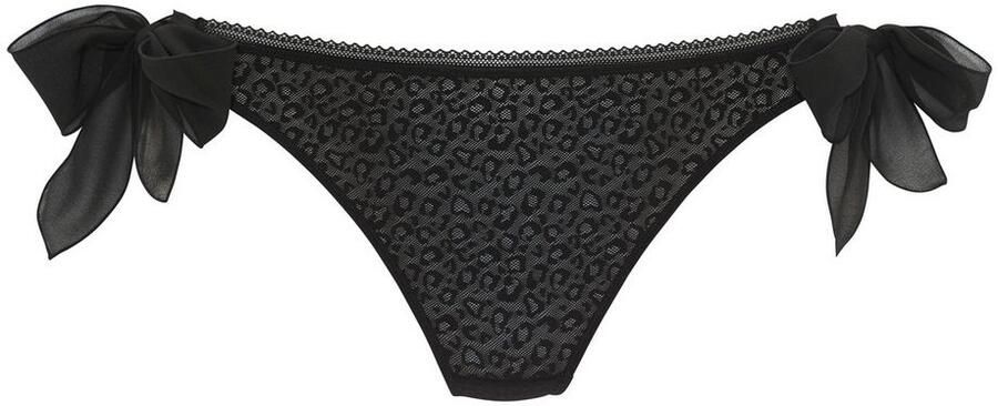 Vivance String ANNA van licht transparant mesh in trendy leoprint sexy lingerie - Foto 3