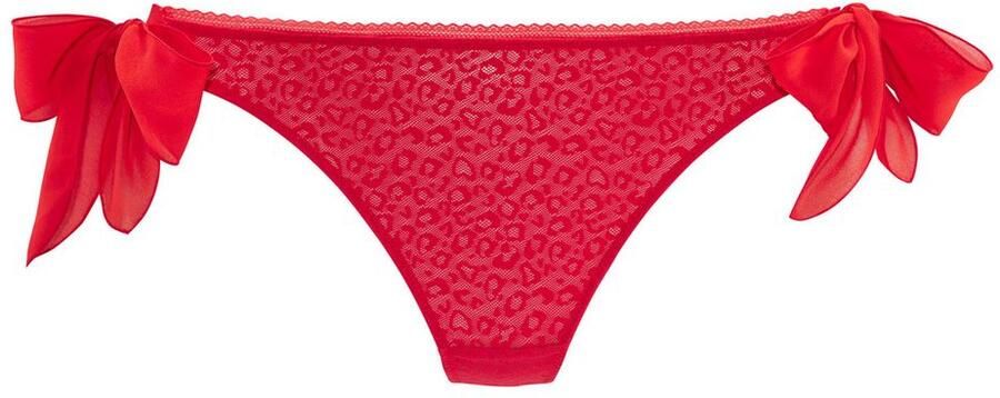 Vivance String ANNA van licht transparant mesh in trendy leoprint sexy lingerie - Foto 3