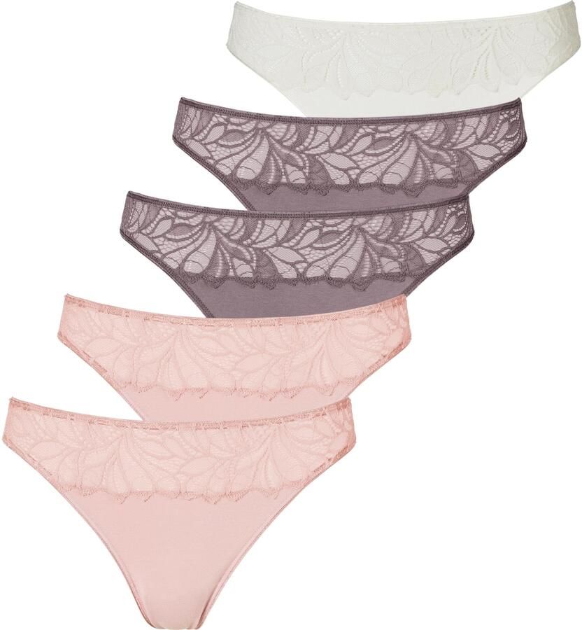 Vivance String elastische katoenkwaliteit (5 stuks Set van 5) - Foto 5