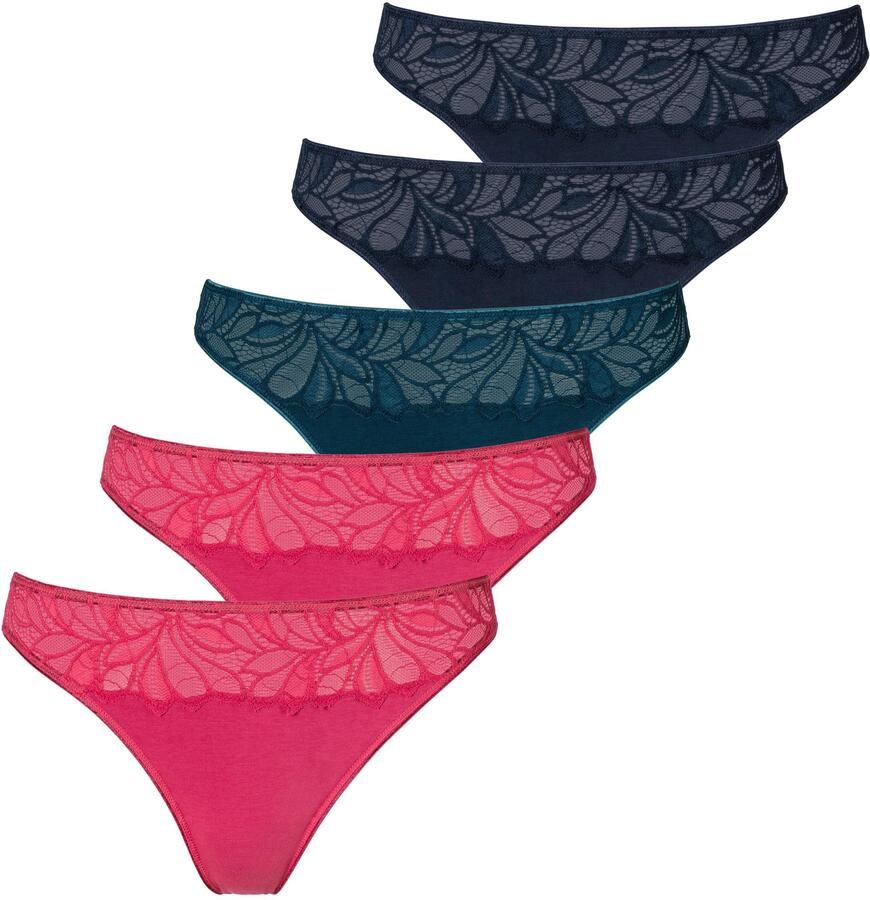 Vivance String elastische katoenkwaliteit (5 stuks Set van 5) - Foto 5