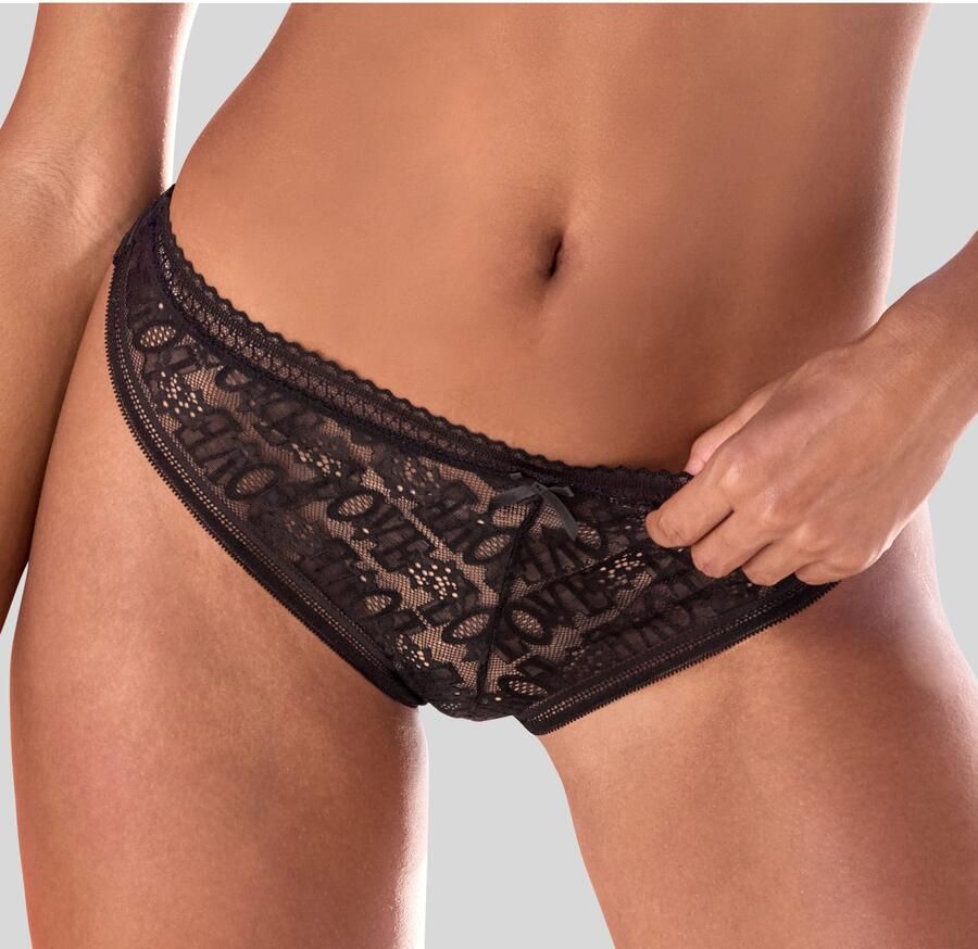 Vivance String Madita van mooi kant met "love"-opschrift en fijne mesh - Foto 3