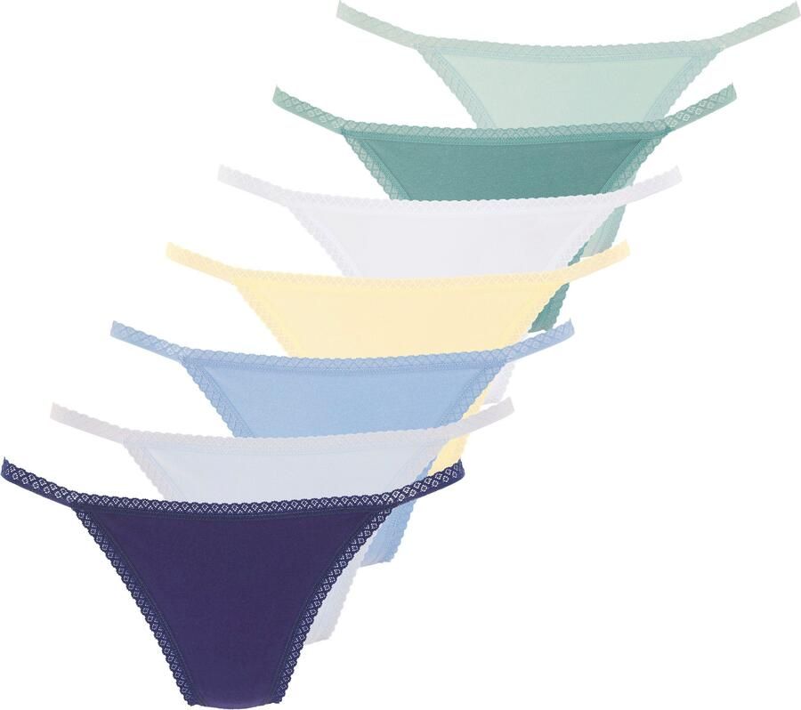 Vivance String met fijne kantafwerking en van zachte katoenkwaliteit (7 stuks in set) - Foto 5