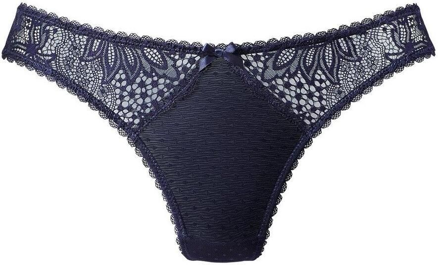 Vivance String met kanten inzetten opzij in gebloemde look - Foto 3