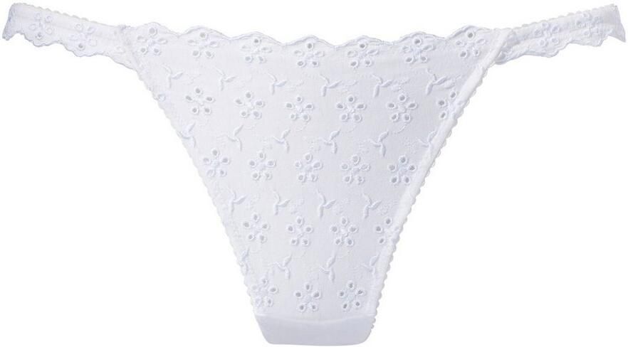 Vivance String van zacht katoen met gaatjesborduur - Foto 3