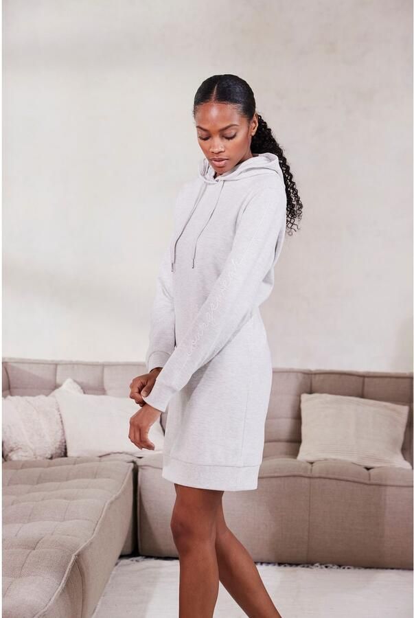 Vivance Sweatjurk met loungewear borduursel lounge jurk (1-delig) - Foto 6