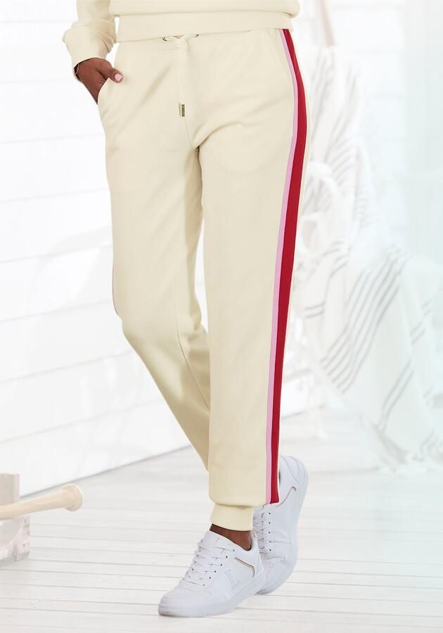 Vivance Sweatpants Sweatbroek met contrasterende accenten loungeanzug (1-delig) - Foto 8