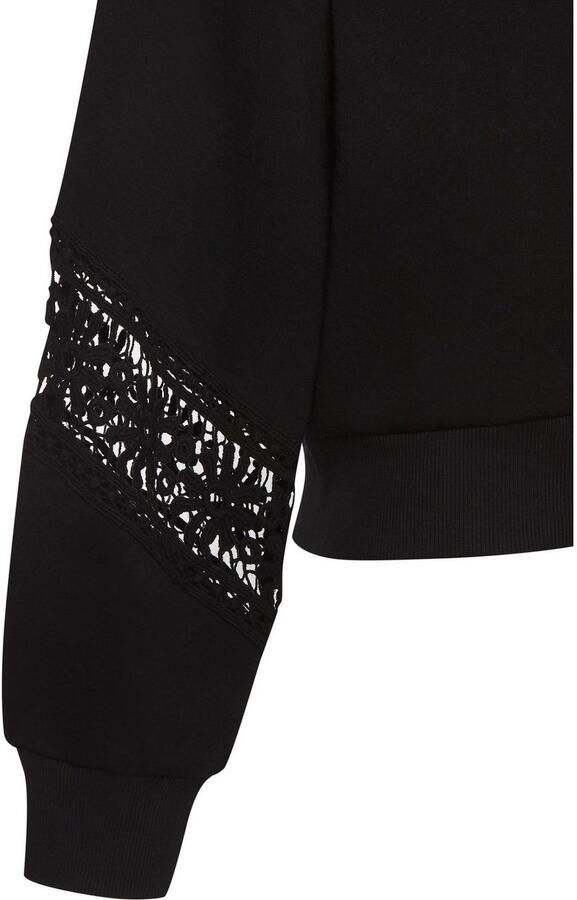 Vivance Sweatshirt met kanten inzetstukken op schouder en mouw - Foto 4