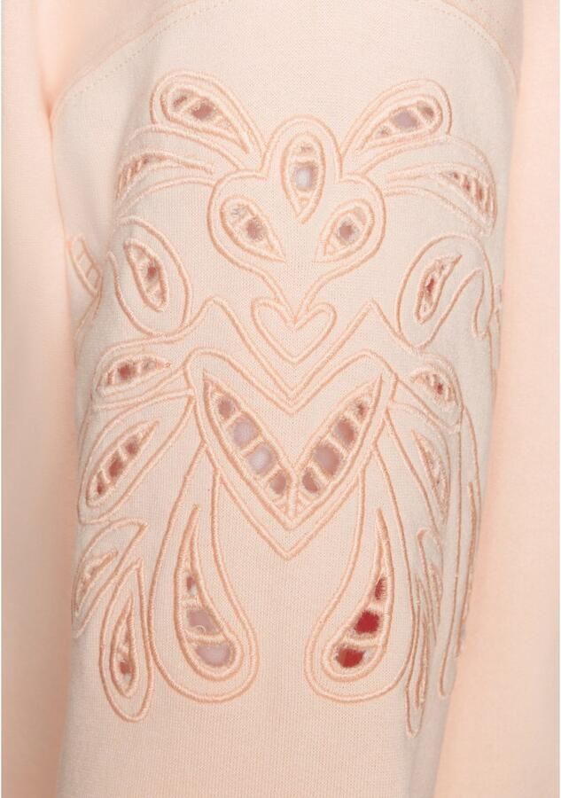 Vivance Sweatshirt met perforatieborduurwerk zachte katoenmix - Foto 3