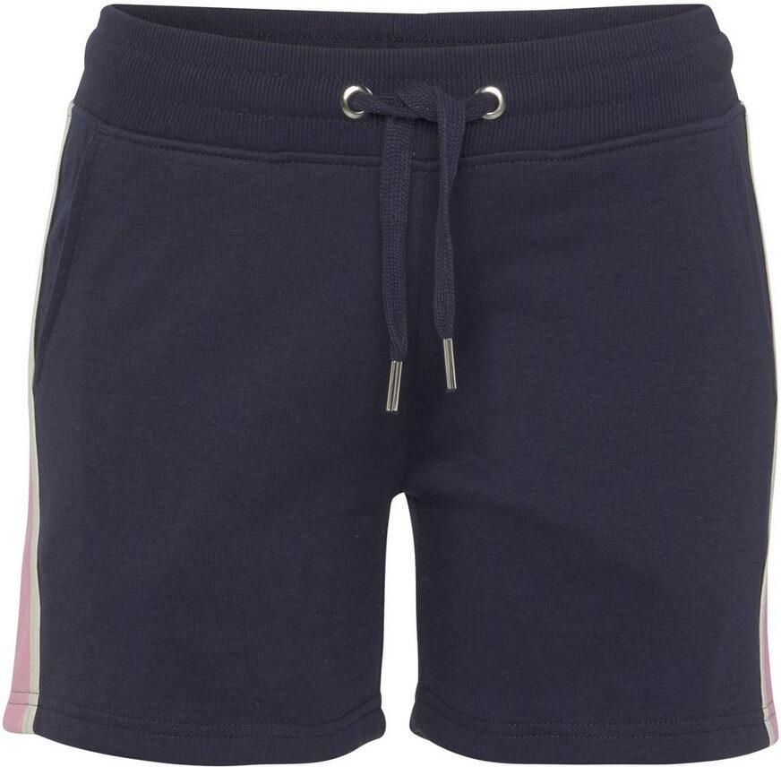Vivance Sweatshort Korte broek met contrasterende accenten loungewear (1-delig)