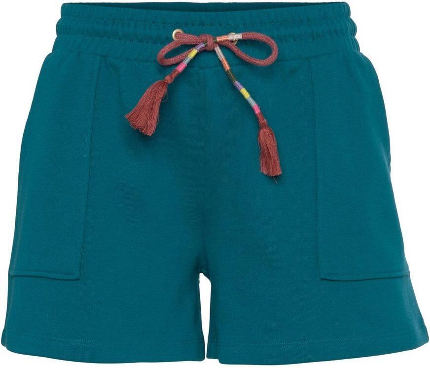 Vivance Sweatshort Korte broek met opgestikte zakken en contrastkoord loungewear - Foto 2