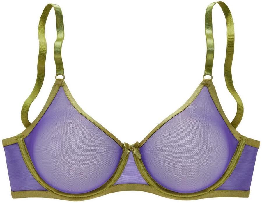 Vivance T-shirt-bh Finja met beugel van transparant zacht mesh transparant ondergoed - Foto 3