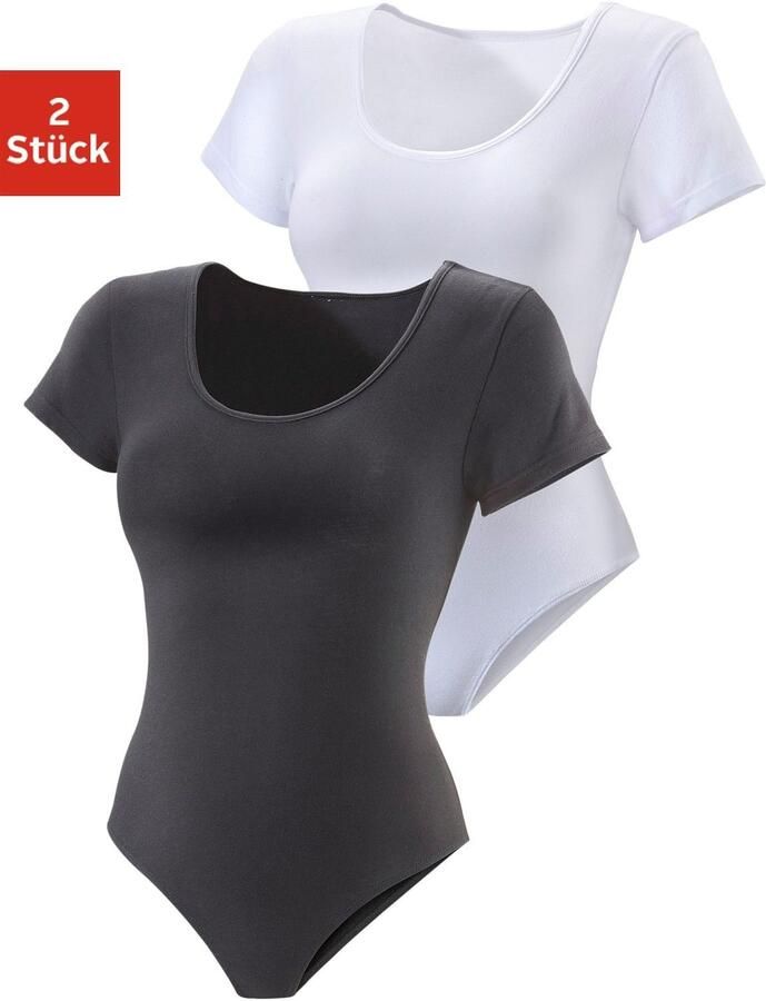 Vivance T-shirt-body elastische katoenkwaliteit (Set van 2) - Foto 6