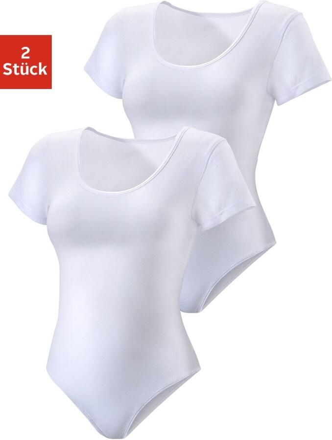 Vivance T-shirt-body elastische katoenkwaliteit (Set van 2) - Foto 3