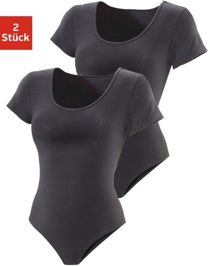 Vivance T-shirt-body elastische katoenkwaliteit (Set van 2) - Foto 5