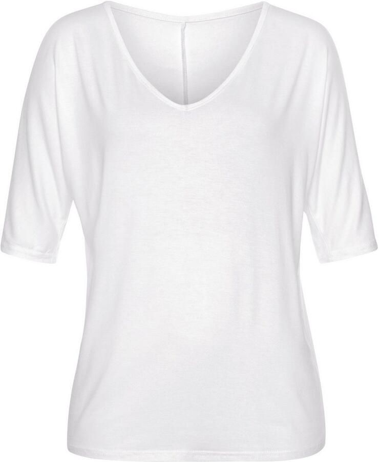 Vivance T-shirt met cut-outs bij de mouwen shirt met korte mouwen en v-hals casual - Foto 2