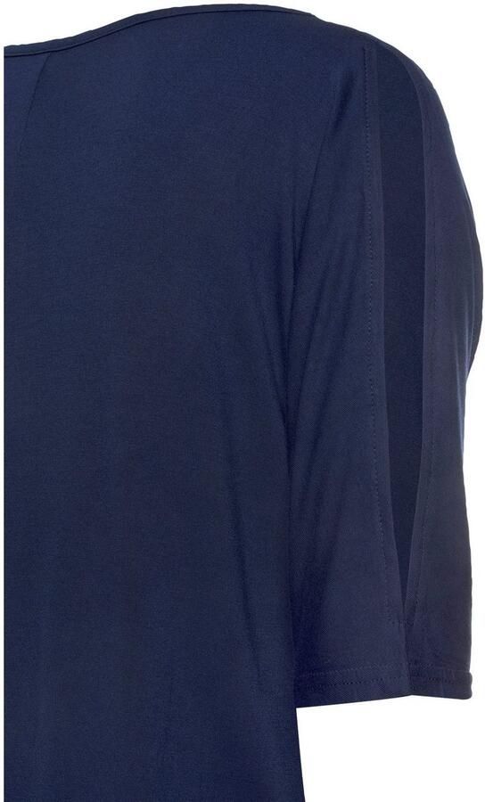 Vivance T-shirt met cut-outs bij de mouwen shirt met korte mouwen en v-hals casual - Foto 5