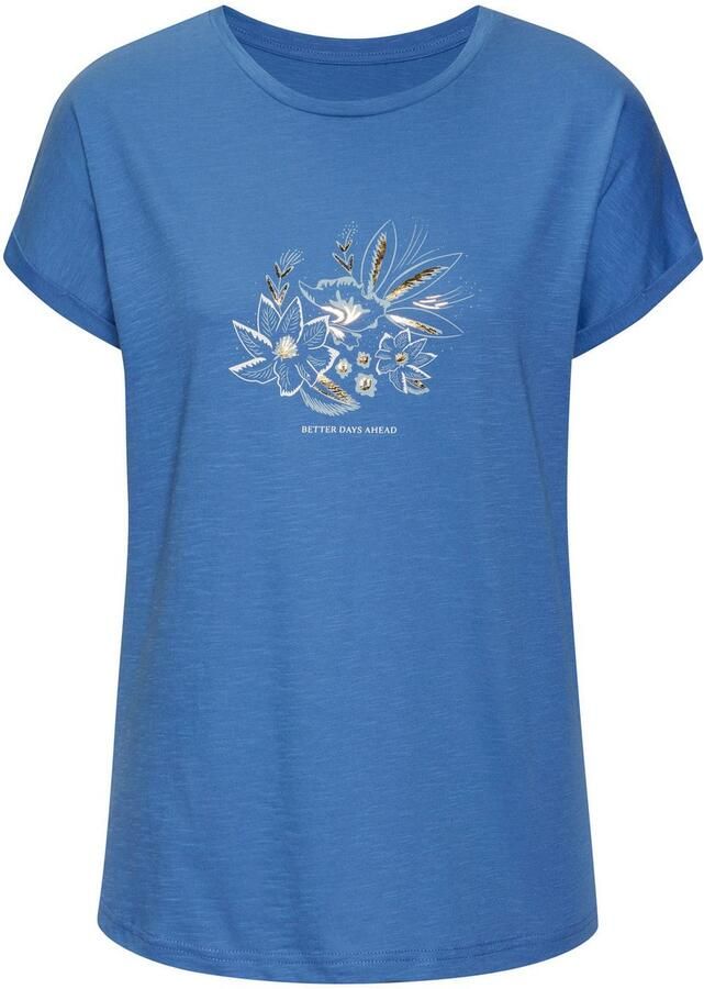 Vivance T-shirt Met goudkleurig glanzend folieprint - Foto 6