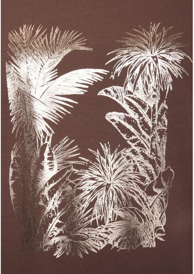 Vivance T-shirt Met goudkleurig glanzend folieprint - Foto 4