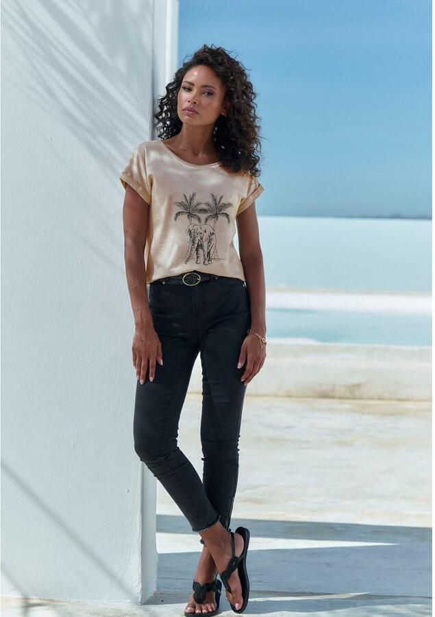 Vivance T-shirt Met modieuze frontprint in een zachte katoenkwaliteit - Foto 3