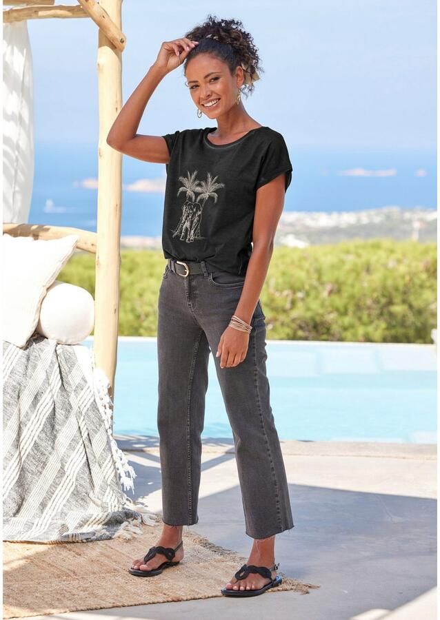 Vivance T-shirt Met modieuze frontprint in een zachte katoenkwaliteit - Foto 2