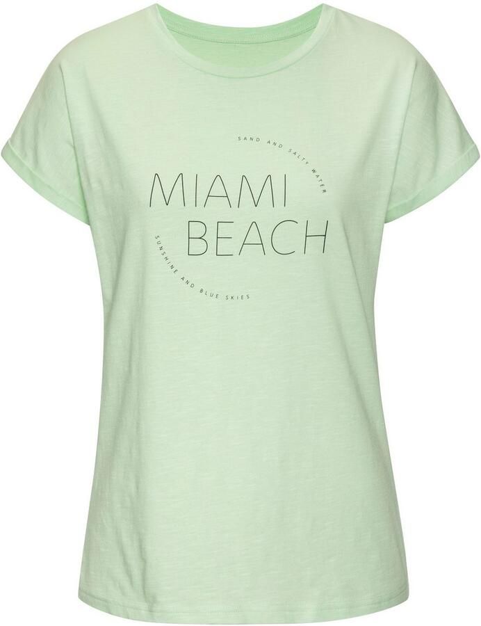 Vivance T-shirt Met modieuze frontprint in een zachte katoenkwaliteit