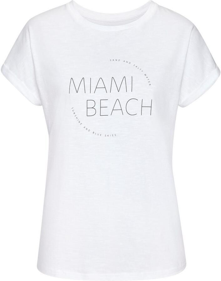 Vivance T-shirt Met modieuze frontprint in een zachte katoenkwaliteit