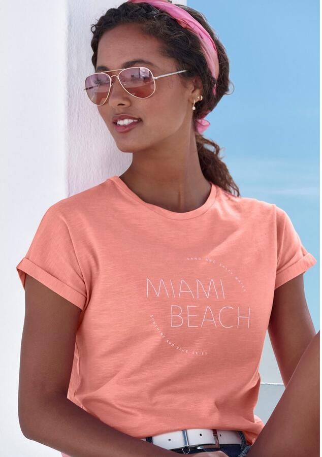 Vivance T-shirt Met modieuze frontprint in een zachte katoenkwaliteit (Set van 2) - Foto 3