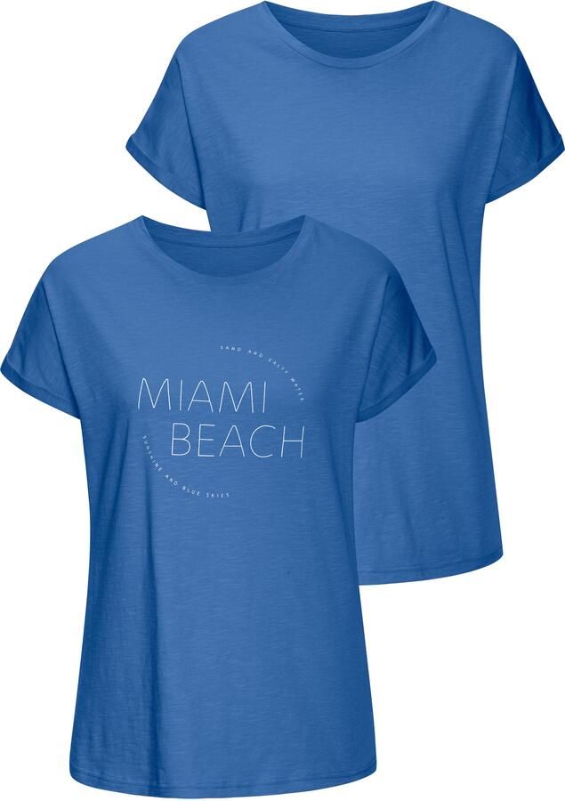 Vivance T-shirt Met modieuze frontprint in een zachte katoenkwaliteit (Set van 2) - Foto 8