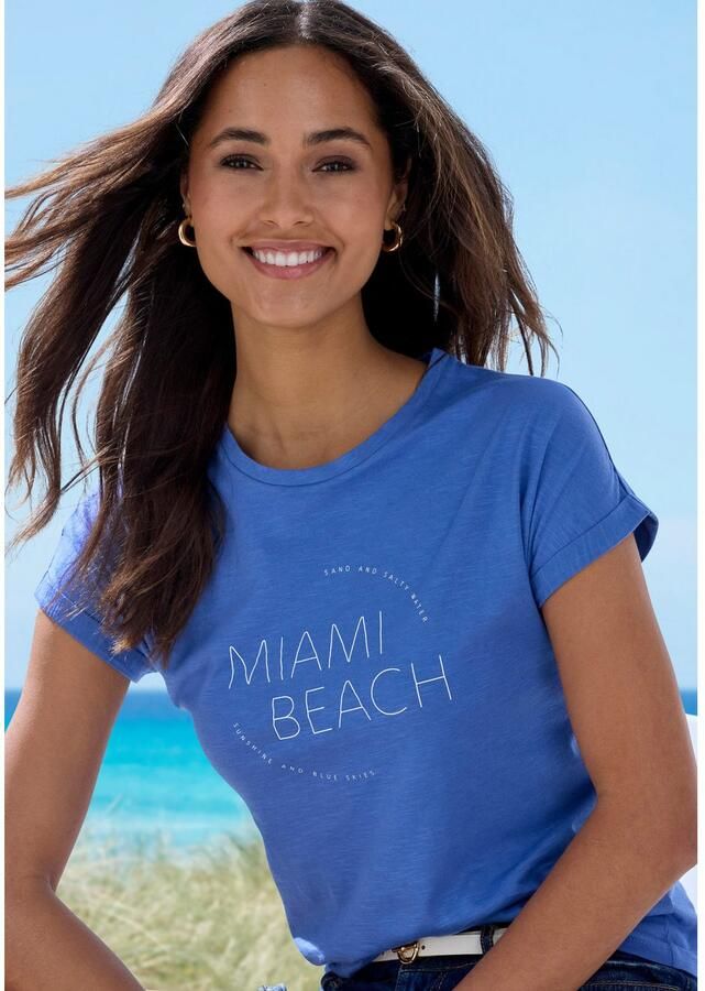 Vivance T-shirt Met modieuze frontprint in een zachte katoenkwaliteit (Set van 2) - Foto 2