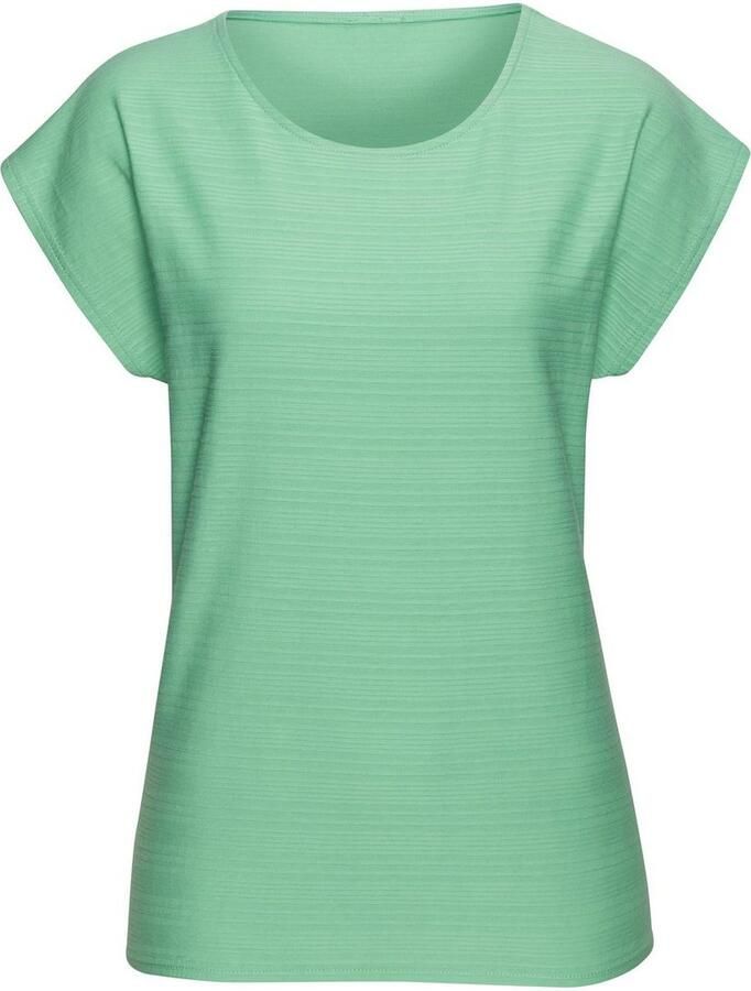 Vivance T-shirt Met modieuze streepstructuur in een zachte katoenkwaliteit (1-delig)