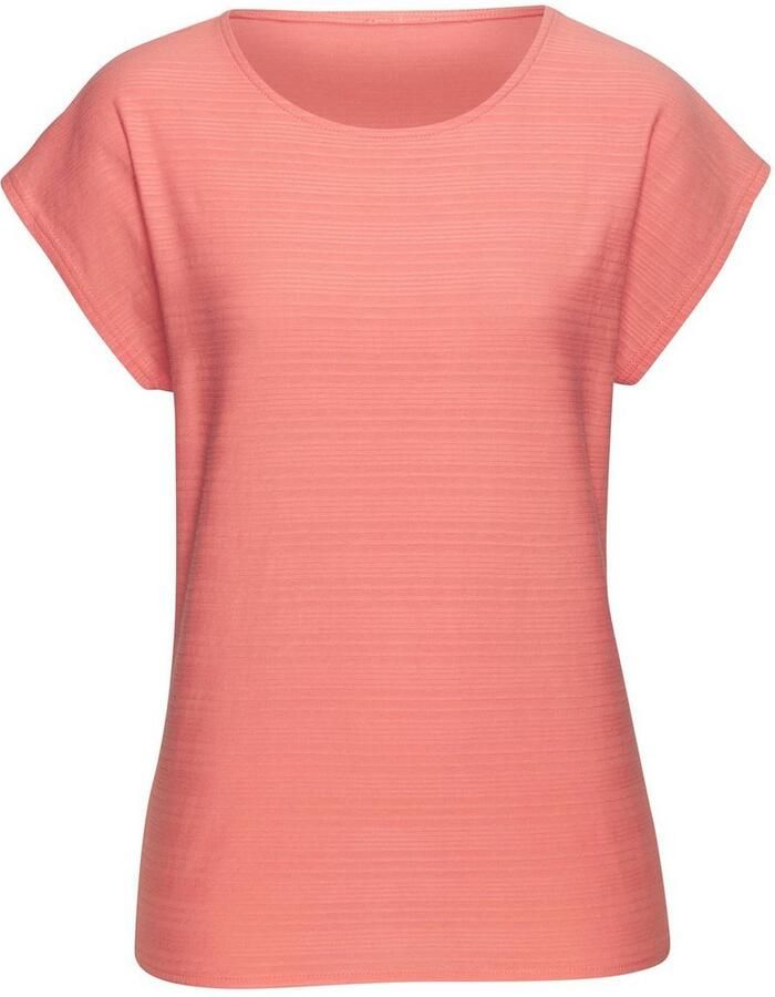 Vivance T-shirt Met modieuze streepstructuur in een zachte katoenkwaliteit (1-delig)