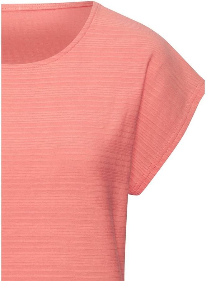 Vivance T-shirt Met modieuze streepstructuur in een zachte katoenkwaliteit (1-delig) - Foto 2