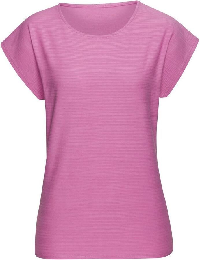 Vivance T-shirt Met modieuze streepstructuur in een zachte katoenkwaliteit (1-delig)