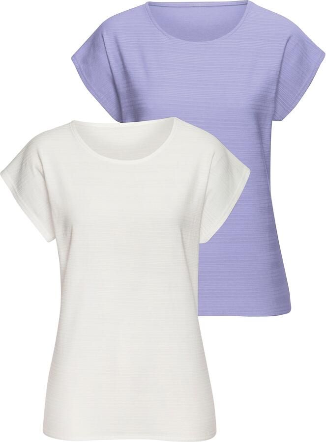 Vivance T-shirt Met modieuze streepstructuur in een zachte katoenkwaliteit (set) - Foto 6