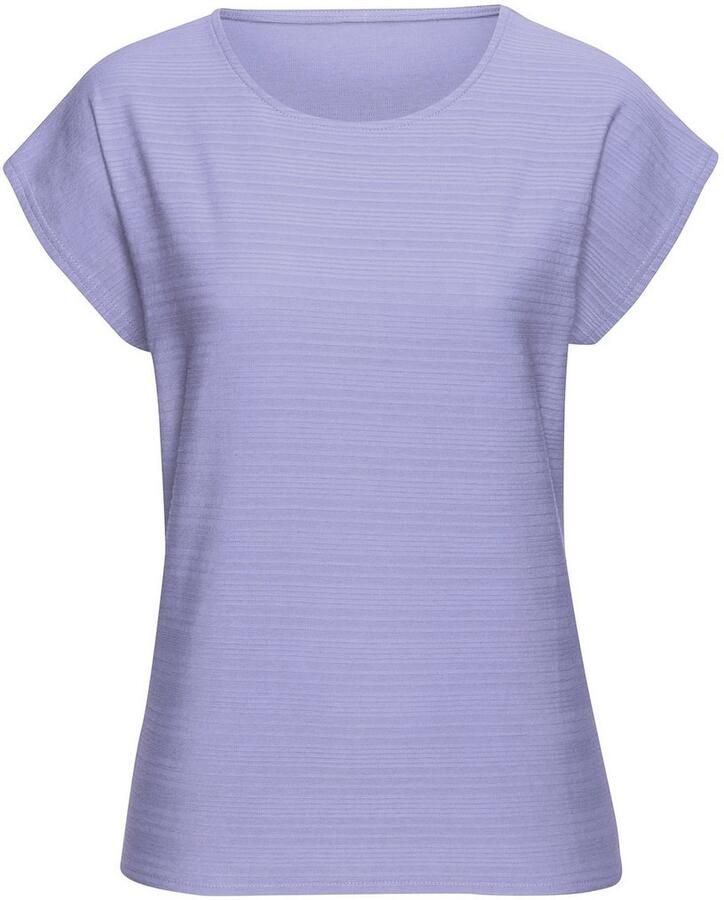 Vivance T-shirt Met modieuze streepstructuur in een zachte katoenkwaliteit (1-delig)