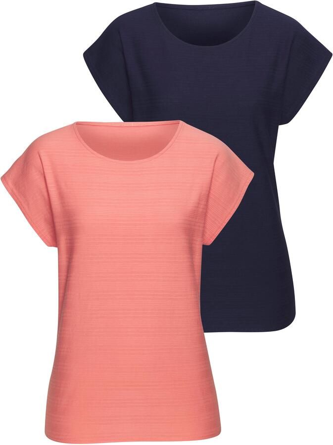 Vivance T-shirt Met modieuze streepstructuur in een zachte katoenkwaliteit (set) - Foto 6