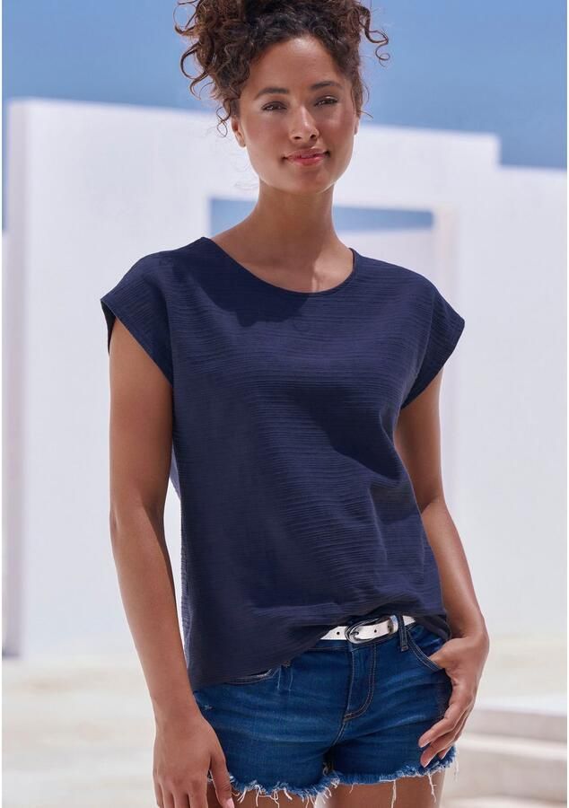 Vivance T-shirt Met modieuze streepstructuur in een zachte katoenkwaliteit (set) - Foto 5