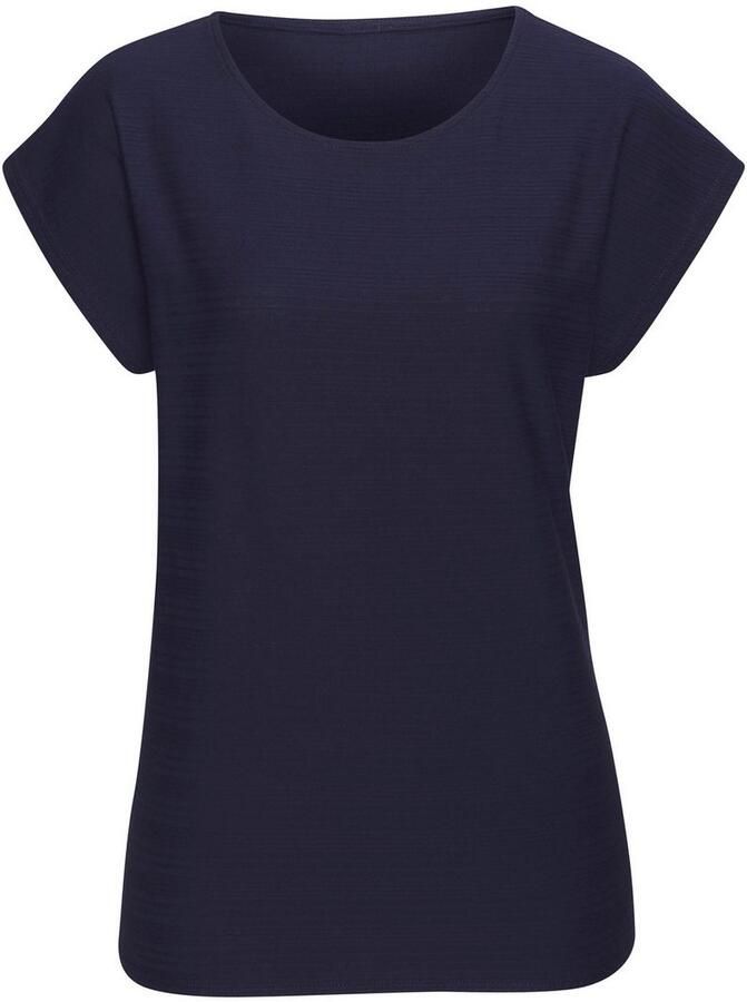 Vivance T-shirt Met modieuze streepstructuur in een zachte katoenkwaliteit (1-delig)